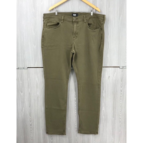 PAIGE Other - PAIGE Lennox JEANS Smokey Green Pants Men's 40 Stretch Casual